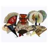 Lot of Assorted Items - Hand Fans, Mask & More
