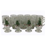 13 Holiday Pedestal Mugs - 5 1/4" & 5 3/4"
