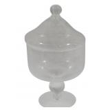 Princess House Crystal Candy Jar w/lid - 8.5" tall