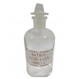 Antique Pyrex Nitric Acid Lab Reagent Botte