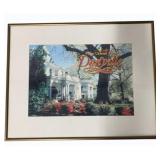 Danville, VA Victorian Flower Framed Print