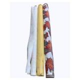 3 Rolls of Fabric