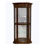 Curved Glass Lighted Curio 81 x 36 x 14