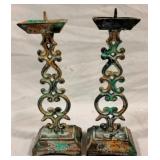 2 Candleholders - 9"