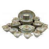 89pcs Noritake "Bancroft" China w/ gravy boat