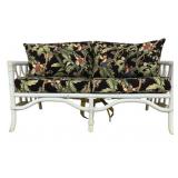 Vintage Rattan Settee 31 x 50 x 31