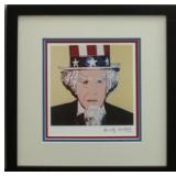 Uncle Sam Print Plate Sign by Andy Warhol