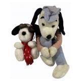 2 Snoopy Stuffed Toys