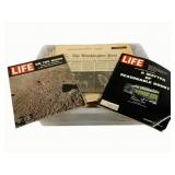 Tote of Assorted Newspapers & Magazines