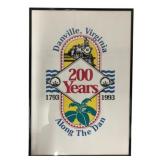 Danville, Virginia Framed Logo 19 x 14