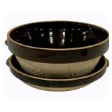 Stoneware Bowl w/ Underplate - 10"