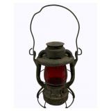 Dietz Vesta Red Globe Lantern - 15.5"