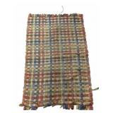 Vintage Woven Rug 27 x 45