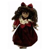 Vintage Doll w/ Stand - 17"