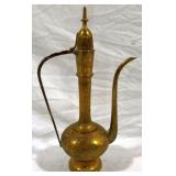 Oriental Brass Teapot - 16.5"