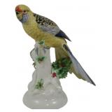 Mottahedeh Porcelain Parrot Figure 9.5"
