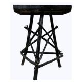 Folk Style Wood Table 19 x 14 x 11