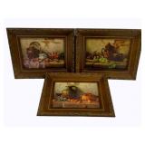 3 Framed Prints - 14 x 12