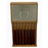 Flint 8pc - Stainless Knife Set w/ Holder - 6 x 2