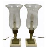 2 HurricaneLamps - 13"