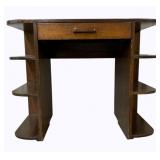 Vintage Bookcase Side 1 Drawer Desk