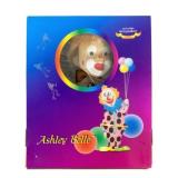 Ashley Belle Porcelain Clown Doll on Swing w/ box