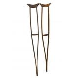 Pair of Wooden Vintage Crutches