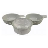 3 Corning Ware Dishes w/ Lid