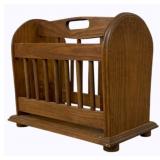 Oak Magazine Rack 16 x 17 x 10
