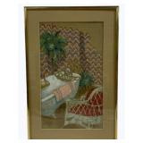 Framed Artwork, Signed 15.25 x 10