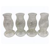 4 Glass Hurricanes 10.25"