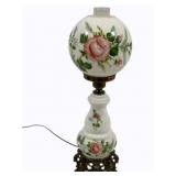 Vintage Hand Painted Lamp - 22"