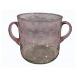 Glass Handled Vase 6.5"