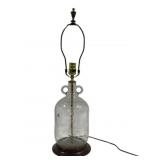 Glass Bottle Lamp 26", chipped