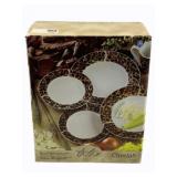 American Atelier 16pc. Cheetah Dinnerware Set