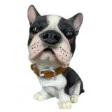 Boston Terrier Resin Dog Statue - 14"