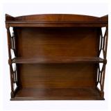Mahogany Carved Bookcase 30 x 33 x 10