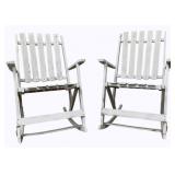 Pair Folding Patio Rockers
