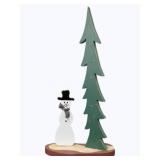 Snowman & Tree Decor 27" Tall