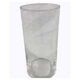 Cylindrical Glass Vase 10.25"