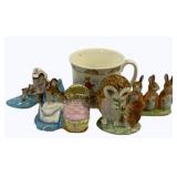 5 Beatrix Pottery Figures & Mug - As/Is
