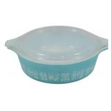Vintage Pyrex Butterprint Round Dish w/ Lid