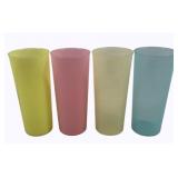 4 Tupperware Tumblers - 6.5"