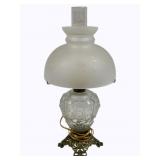 Brass/Glass Globe Lamp - 20.5"