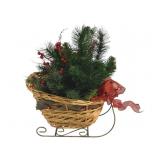Christmas Sleigh Decoration - 14 x 6 x 18