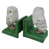 Pr Cast Iron Owl Bookends 5x3.5x3