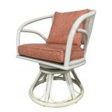 Vintage Rattan Swivel Chair 29 x 24 x 20