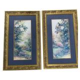 Pair Framed Prints 41 x 25
