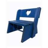 Painted Doll Bench 13 x 14 x 12