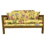 Floral Upholstered Settee 33 x 52 x 30
